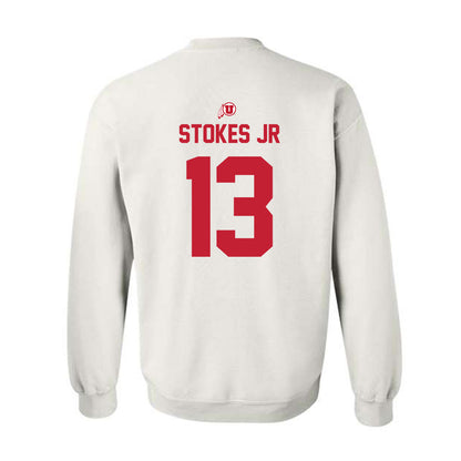 Utah - NCAA Football : Jason Stokes Jr - Classic Shersey Crewneck Sweatshirt-1