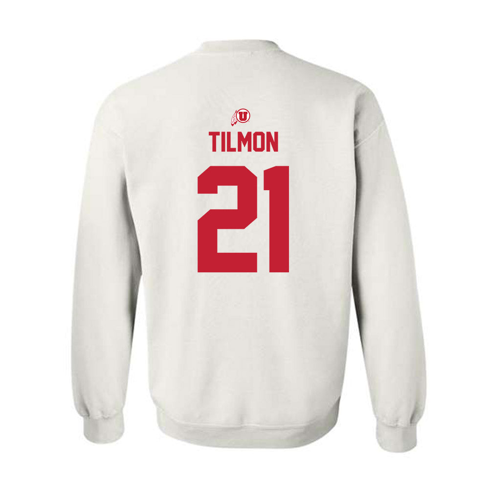 Utah - NCAA Football : Nathan Tilmon - Classic Shersey Crewneck Sweatshirt-1