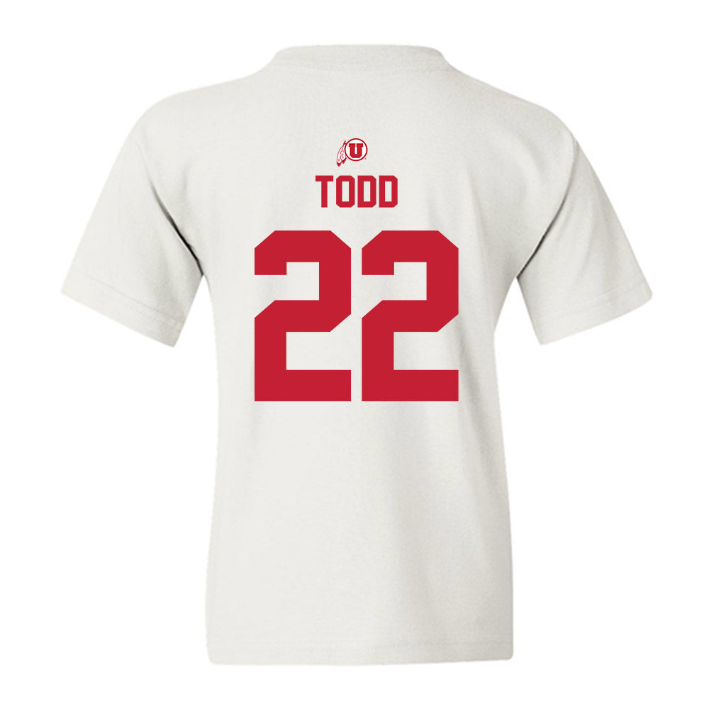 Utah - NCAA Women's Basketball : Ella Todd - Classic Shersey Youth T-Shirt-1