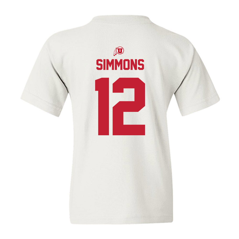 Utah - NCAA Football : Larry Simmons - Classic Shersey Youth T-Shirt-1