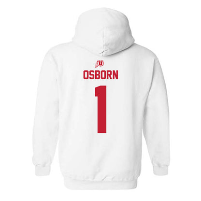 Utah - NCAA Men's Lacrosse : Jacob Osborn - Classic Shersey Hooded Sweatshirt-1