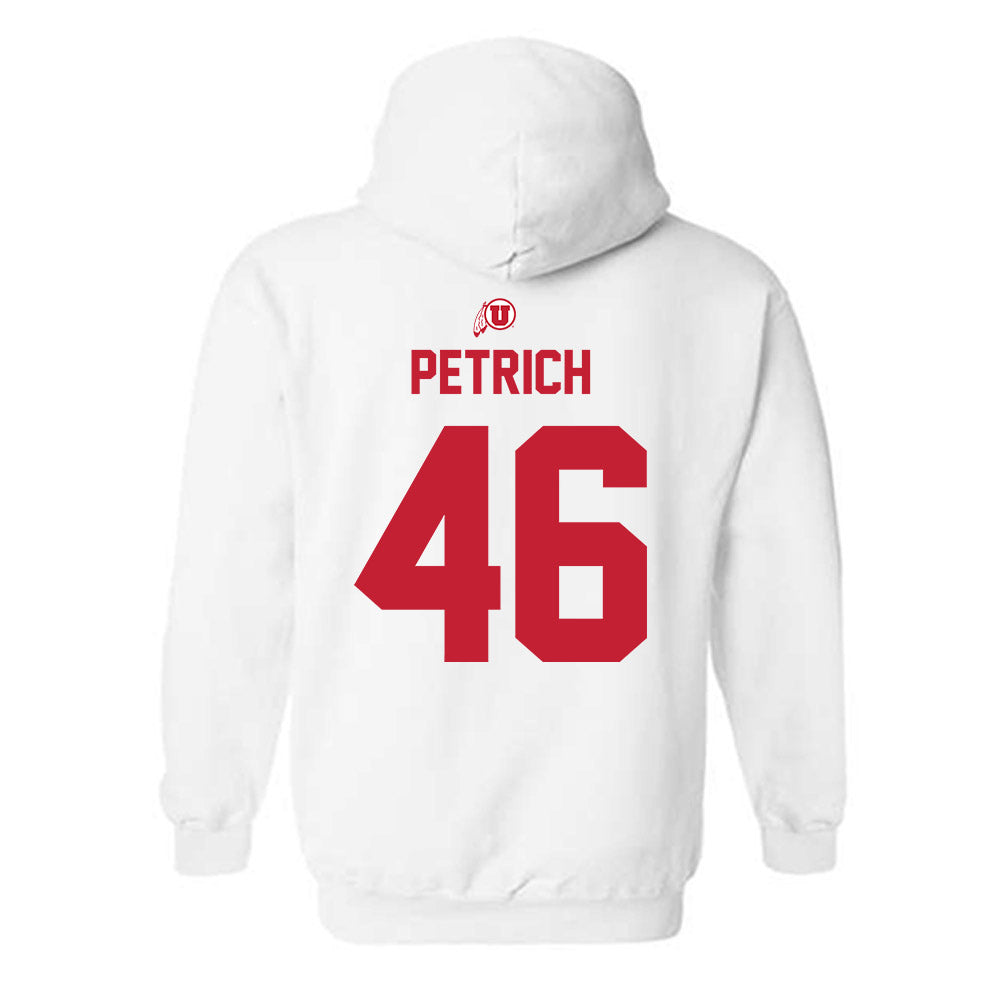 Utah - NCAA Football : Robert Petrich - Classic Shersey Hooded Sweatshirt-1
