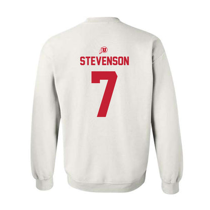 Utah - NCAA Football : Justin Stevenson - Classic Shersey Crewneck Sweatshirt-1