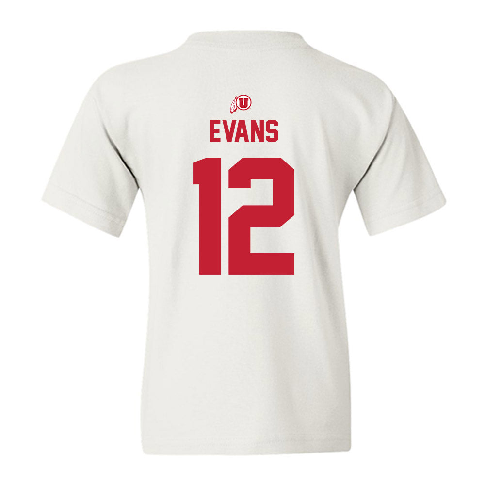 Utah - NCAA Women's Basketball : Chyra Evans - Classic Shersey Youth T-Shirt-1