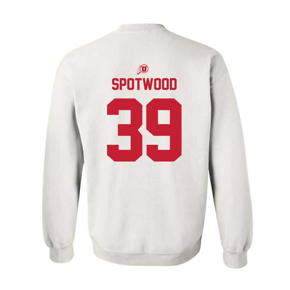 Utah - NCAA Football : Bryan Spotwood - Classic Shersey Crewneck Sweatshirt-1