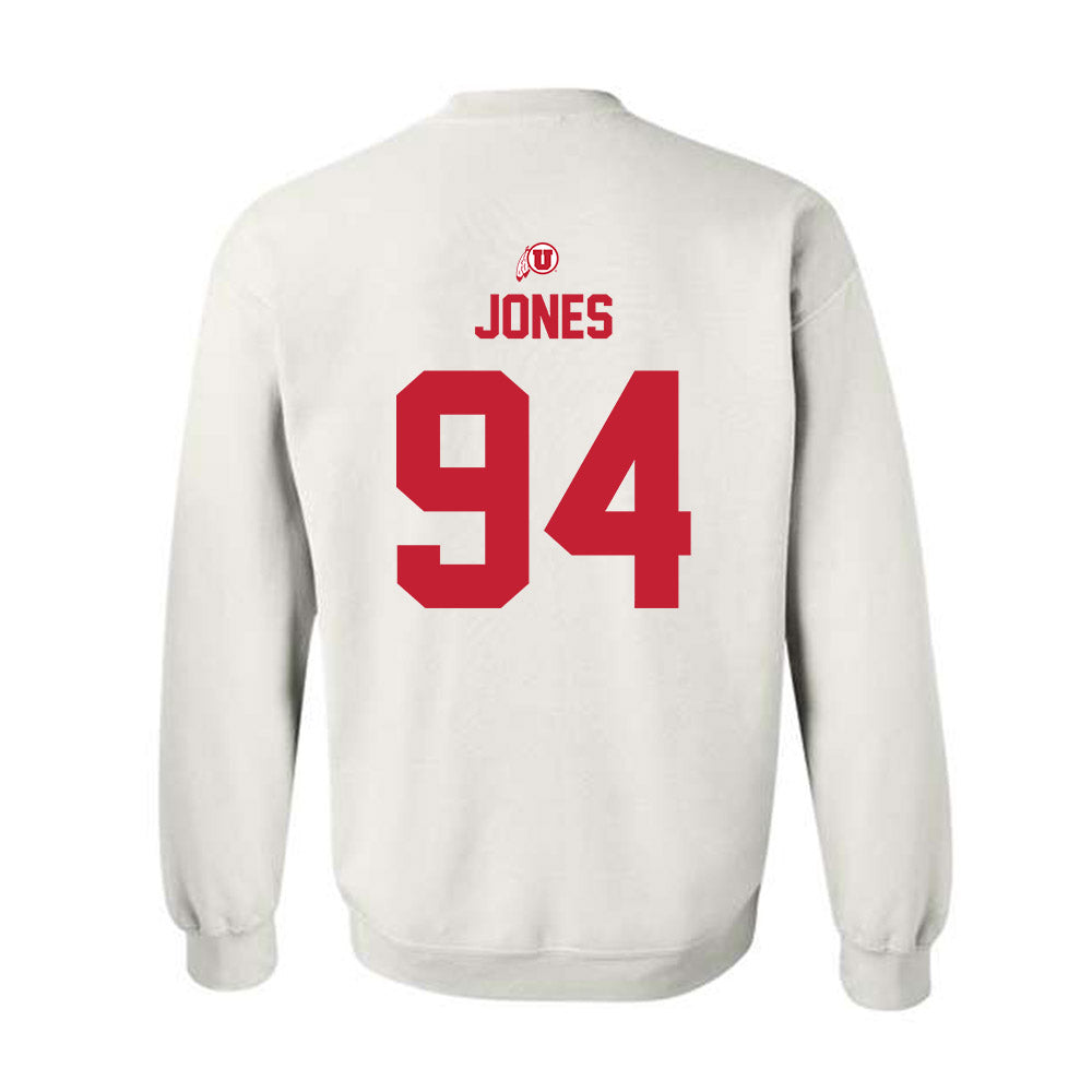 Utah - NCAA Football : Jaxson Jones - Classic Shersey Crewneck Sweatshirt-1