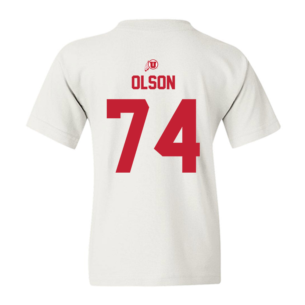 Utah - NCAA Football : Keith Olson - Classic Shersey Youth T-Shirt-1