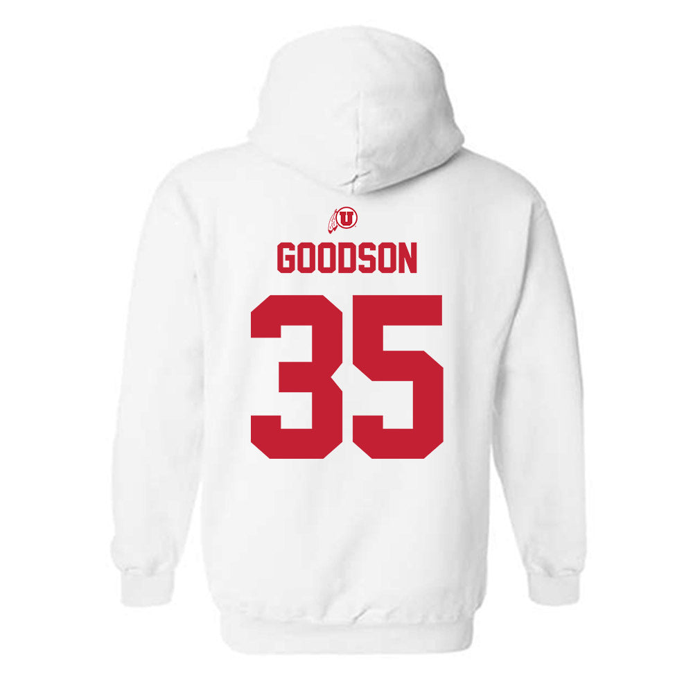 Utah - NCAA Football : Frankie Goodson - Classic Shersey Hooded Sweatshirt-1