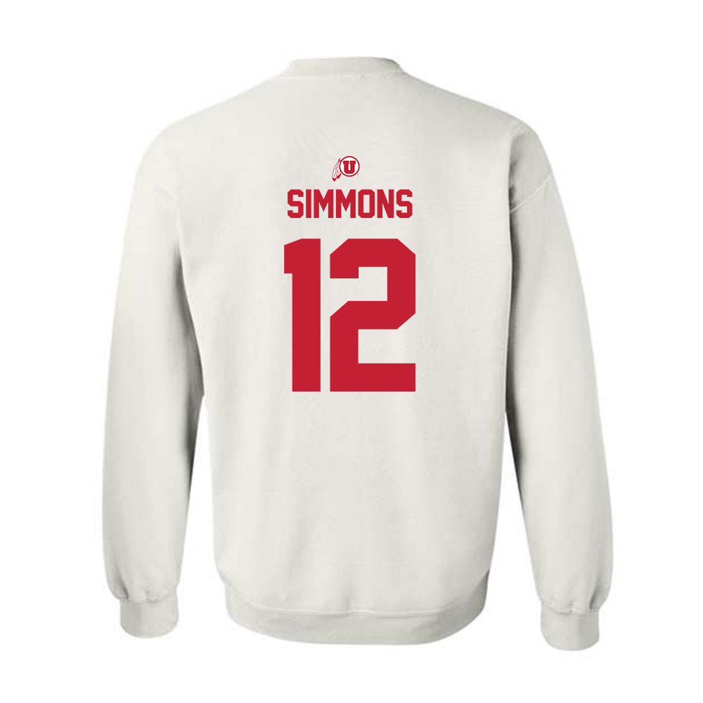 Utah - NCAA Football : Larry Simmons - Classic Shersey Crewneck Sweatshirt-1