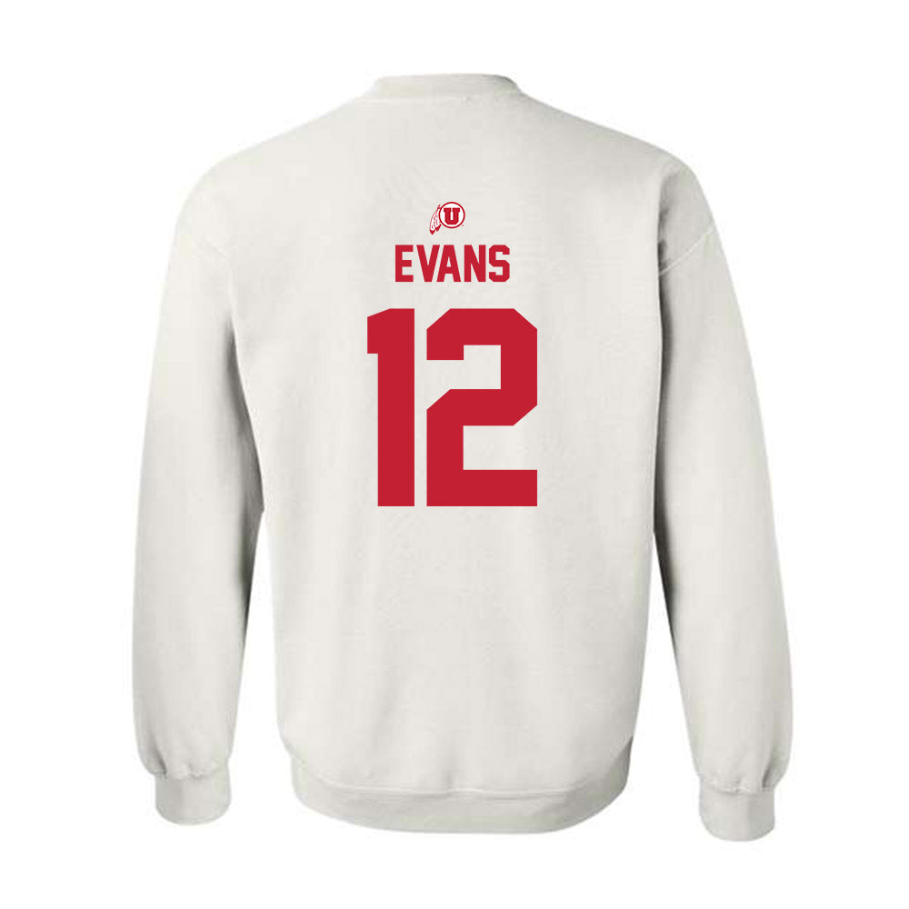 Utah - NCAA Women's Basketball : Chyra Evans - Classic Shersey Crewneck Sweatshirt-1