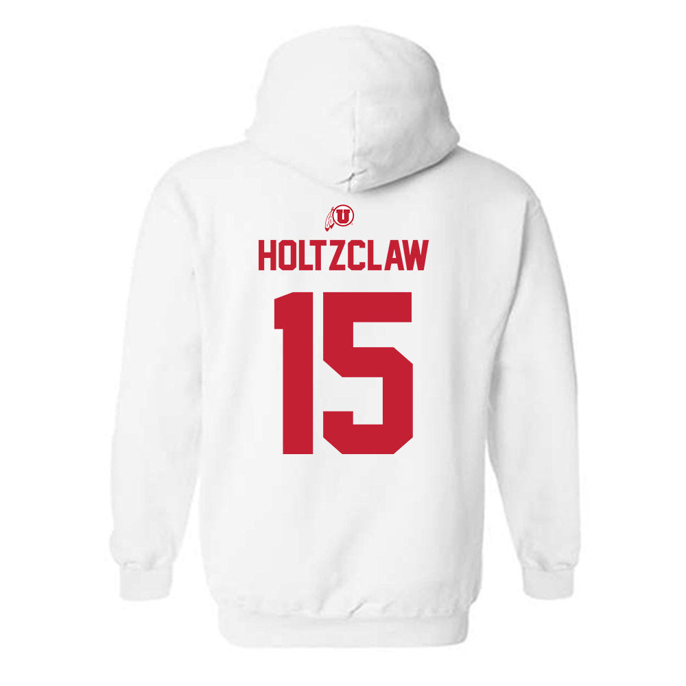 Utah - NCAA Football : Lance Holtzclaw - Classic Shersey Hooded Sweatshirt-1