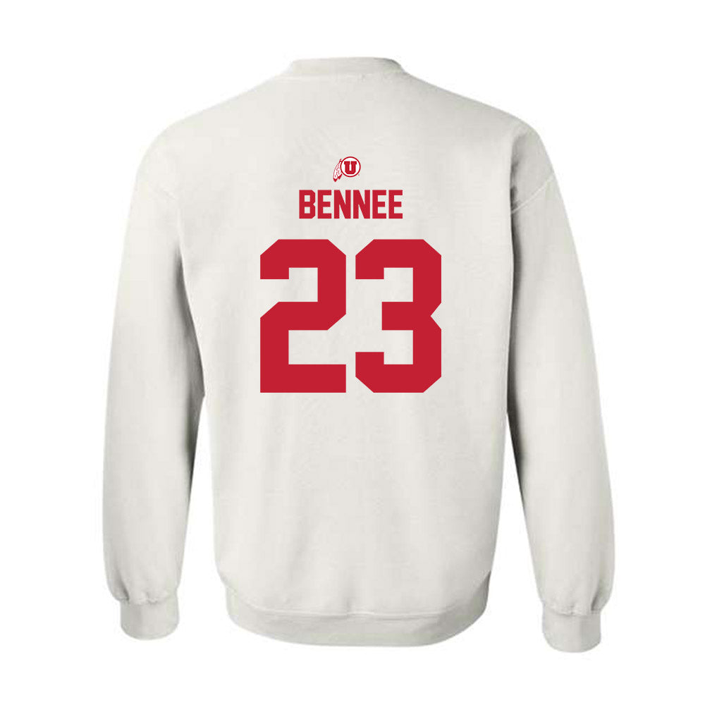 Utah - NCAA Football : Jackson Bennee - Classic Shersey Crewneck Sweatshirt-1
