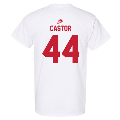 Utah - NCAA Football : Logan Castor - Classic Shersey T-Shirt-1