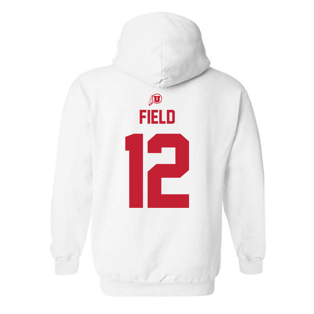 Utah - NCAA Women's Volleyball : Katelynn Field - Classic Shersey Hooded Sweatshirt-1