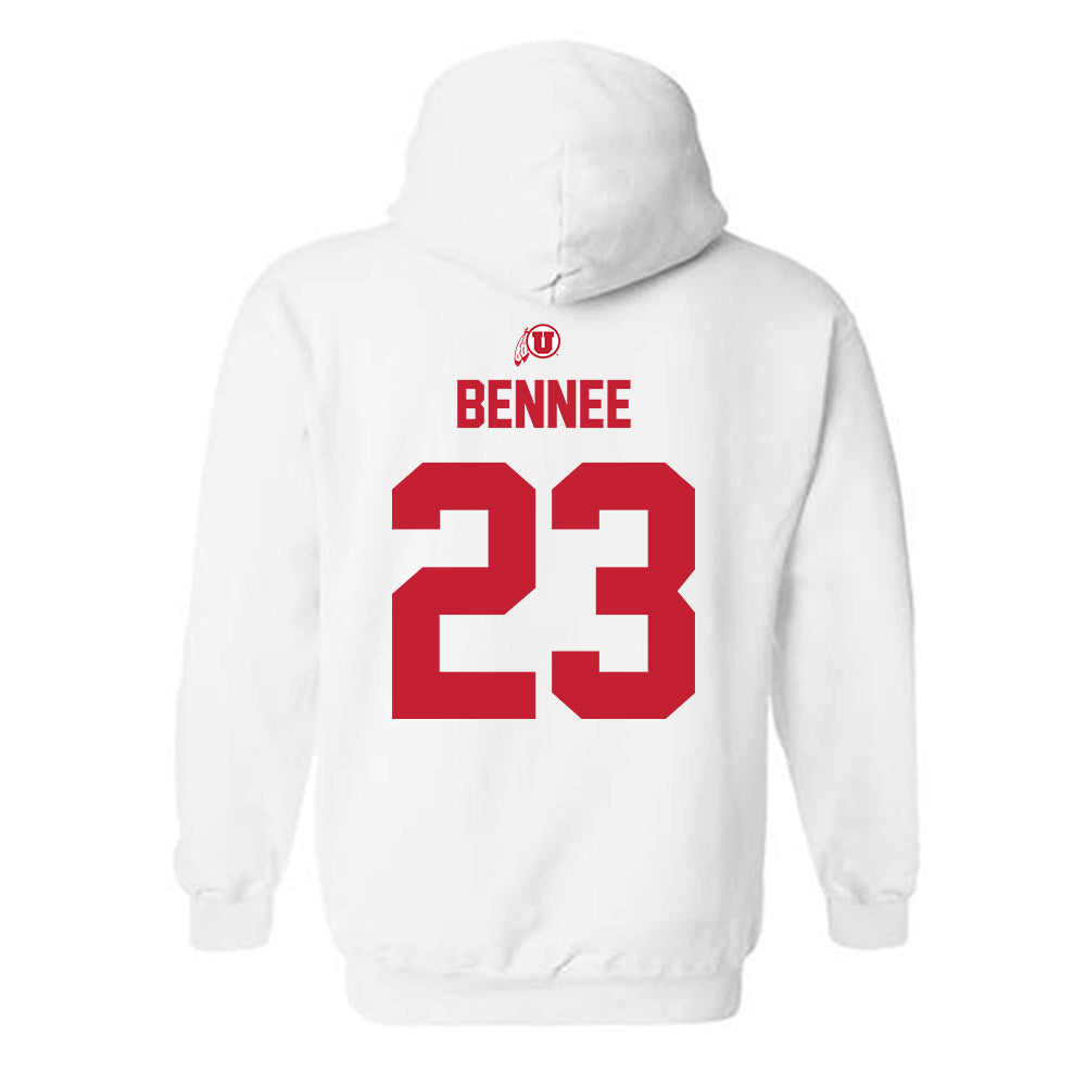 Utah - NCAA Football : Jackson Bennee - Classic Shersey Hooded Sweatshirt-1