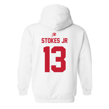 Utah - NCAA Football : Jason Stokes Jr - Classic Shersey Hooded Sweatshirt-1