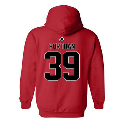 Utah - NCAA Baseball : Brett Porthan - Hooded Sweatshirt