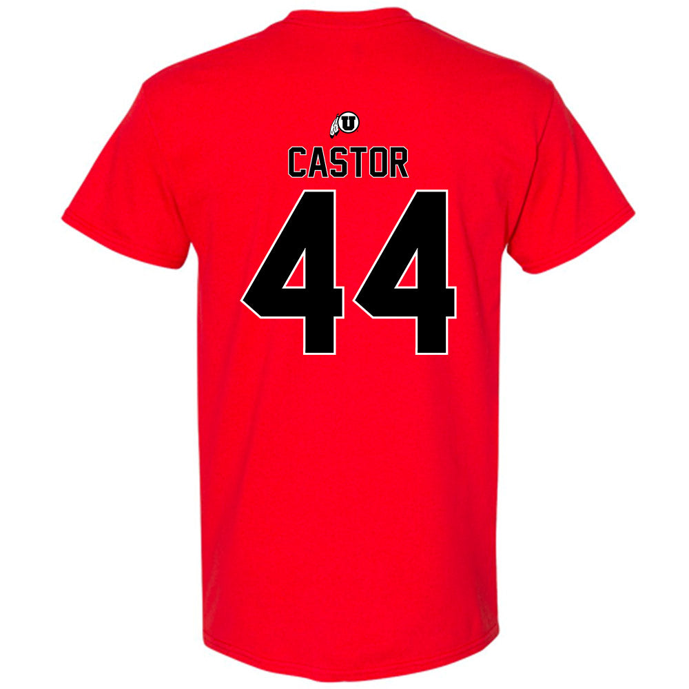 Utah - NCAA Football : Logan Castor - Classic Shersey T-Shirt-1