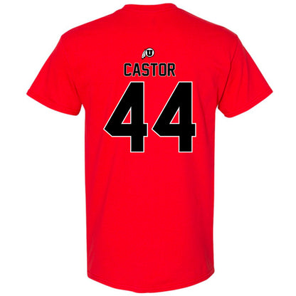 Utah - NCAA Football : Logan Castor - Classic Shersey T-Shirt-1