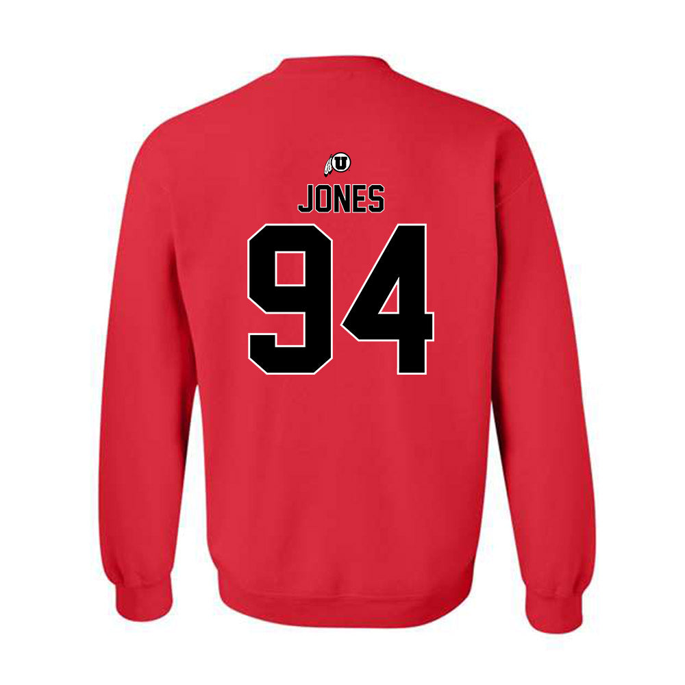 Utah - NCAA Football : Jaxson Jones - Classic Shersey Crewneck Sweatshirt-1
