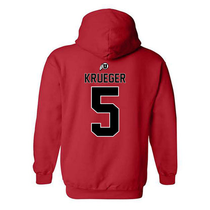 Utah - NCAA Men's Lacrosse : Spencer Krueger - Classic Shersey Hooded Sweatshirt-1