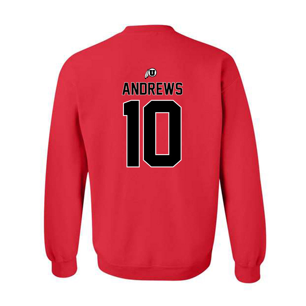 Utah - NCAA Football : Hunter Andrews - Classic Shersey Crewneck Sweatshirt-1