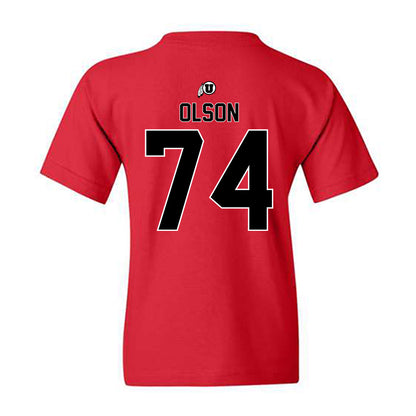 Utah - NCAA Football : Keith Olson - Classic Shersey Youth T-Shirt-1