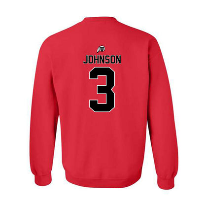 Utah - NCAA Football : Nate Johnson - Classic Shersey Crewneck Sweatshirt-1
