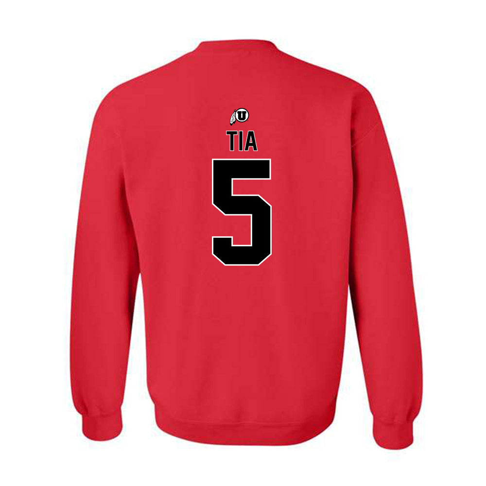 Utah - NCAA Football : Otto Tia - Classic Shersey Crewneck Sweatshirt-1