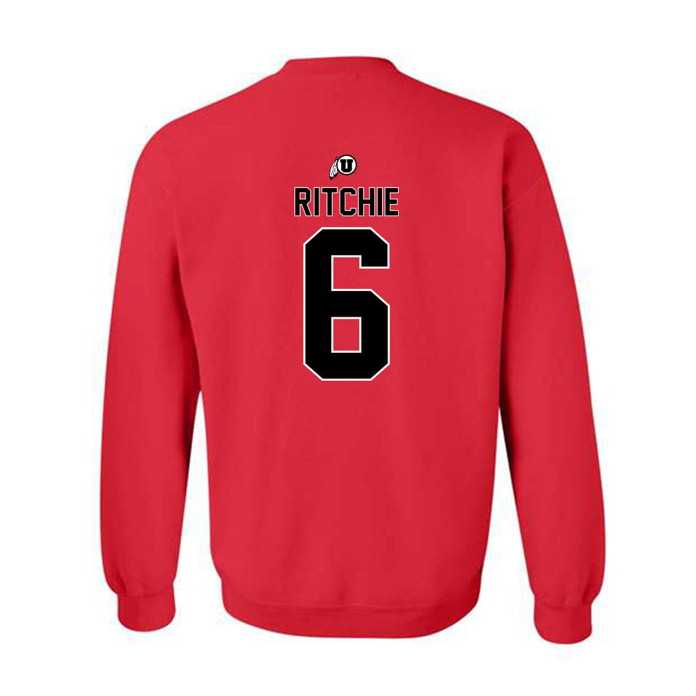 Utah - NCAA Football : Nate Ritchie - Classic Shersey Crewneck Sweatshirt-1