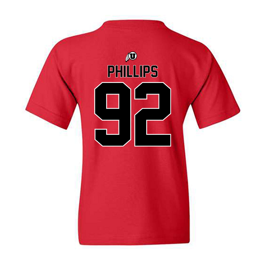 Utah - NCAA Football : Orion Phillips - Classic Shersey Youth T-Shirt-1