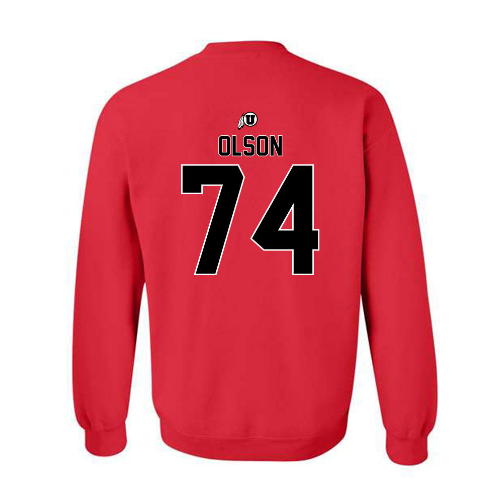 Utah - NCAA Football : Keith Olson - Classic Shersey Crewneck Sweatshirt-1