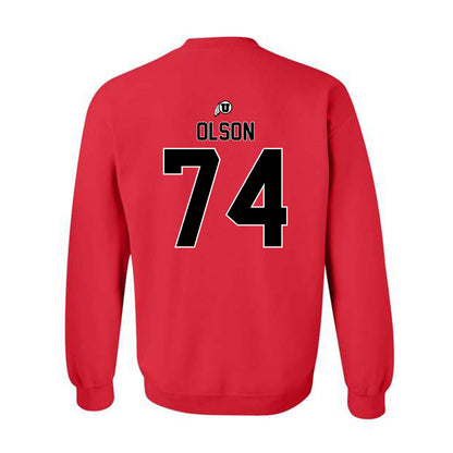 Utah - NCAA Football : Keith Olson - Classic Shersey Crewneck Sweatshirt-1