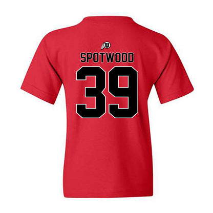 Utah - NCAA Football : Bryan Spotwood - Classic Shersey Youth T-Shirt-1