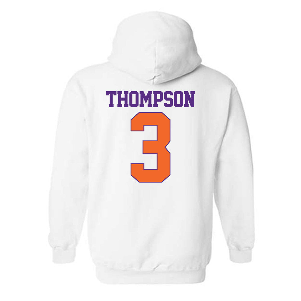 Clemson - NCAA Men's Basketball : Chase Thompson - Classic Shersey Hooded Sweatshirt-1