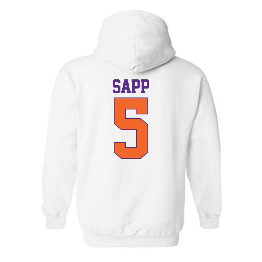 Clemson - NCAA Football : Josh Sapp - Classic Shersey Hooded Sweatshirt-1