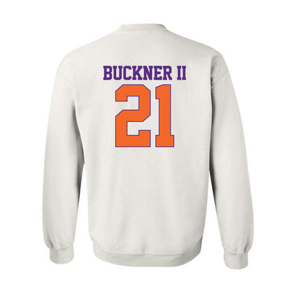 Clemson - NCAA Men's Basketball : Ace Buckner II - Classic Shersey Crewneck Sweatshirt-1