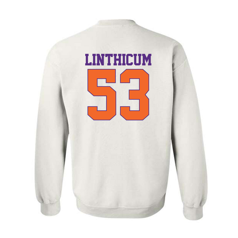 Clemson - NCAA Football : Ryan Linthicum - Classic Shersey Crewneck Sweatshirt-1