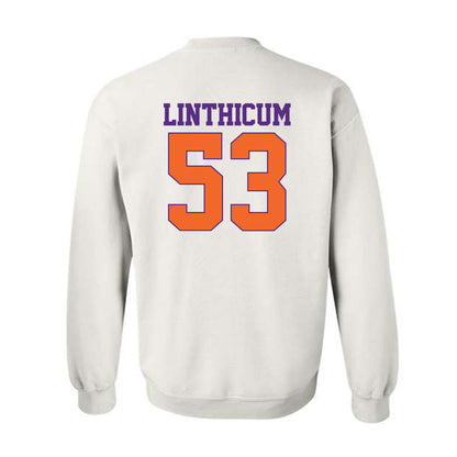 Clemson - NCAA Football : Ryan Linthicum - Classic Shersey Crewneck Sweatshirt-1