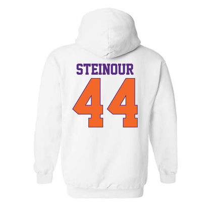 Clemson - NCAA Men's Basketball : Trent Steinour - Classic Shersey Hooded Sweatshirt-1