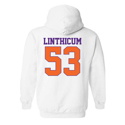 Clemson - NCAA Football : Ryan Linthicum - Classic Shersey Hooded Sweatshirt-1