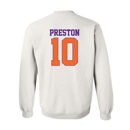 Clemson - NCAA Football : juju preston - Classic Shersey Crewneck Sweatshirt-1