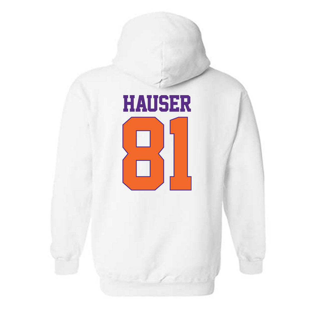 Clemson - NCAA Football : Nolan Hauser - Classic Shersey Hooded Sweatshirt-1