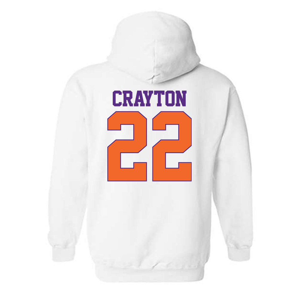 Clemson - NCAA Football : Dee Crayton - Classic Shersey Hooded Sweatshirt-1