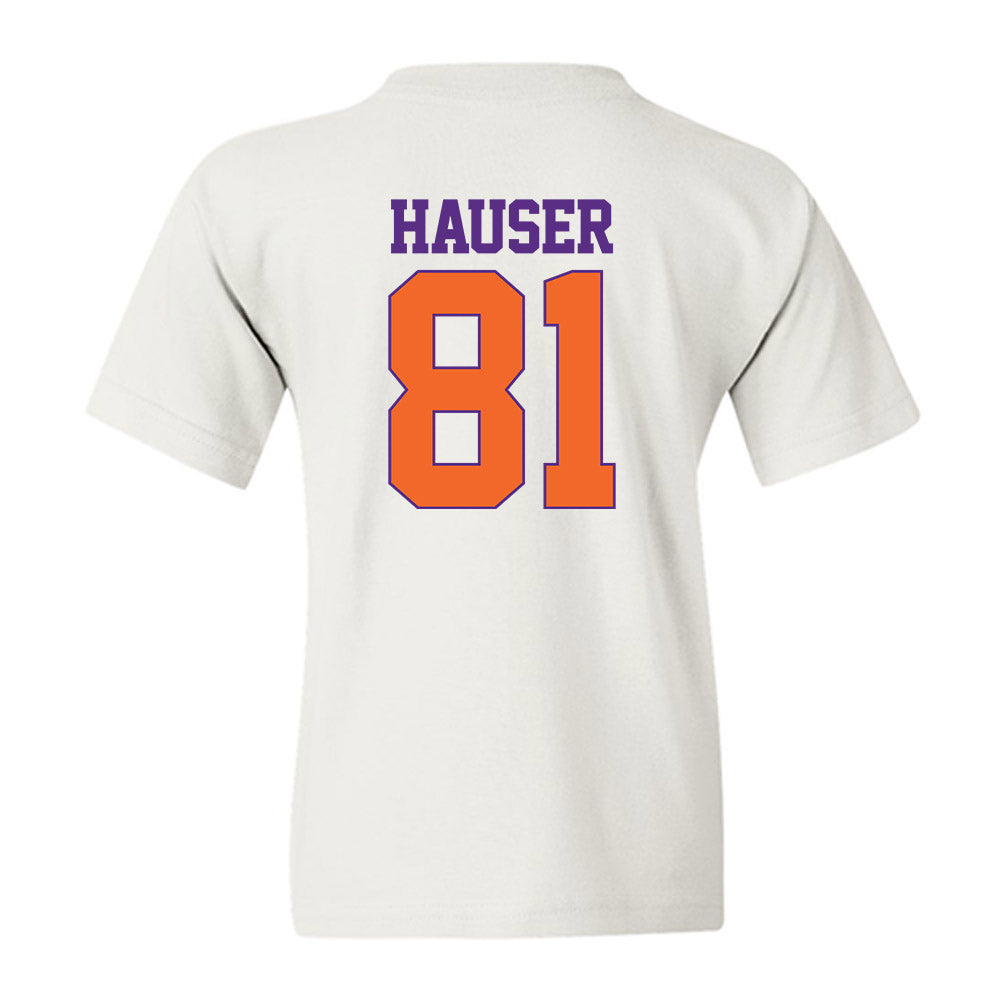 Clemson - NCAA Football : Nolan Hauser - Classic Shersey Youth T-Shirt-1