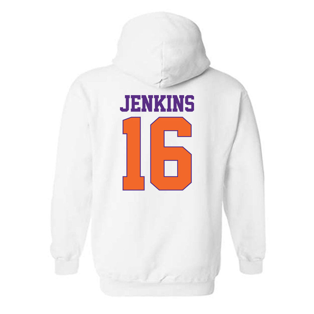 Clemson - NCAA Women's Soccer : Jolie Jenkins - Classic Shersey Hooded Sweatshirt-1