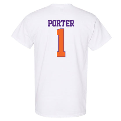 Clemson - NCAA Men's Basketball : Jestin Porter - Classic Shersey T-Shirt-1