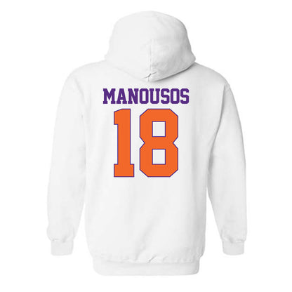 Clemson - NCAA Women's Soccer : Maria Manousos - Classic Shersey Hooded Sweatshirt-1