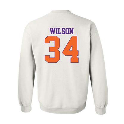 Clemson - NCAA Football : Max Wilson - Classic Shersey Crewneck Sweatshirt-1