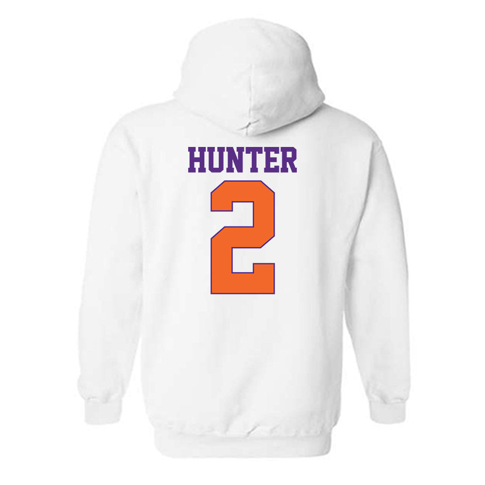 Clemson - NCAA Men's Basketball : Dillon Hunter - Classic Shersey Hooded Sweatshirt-1